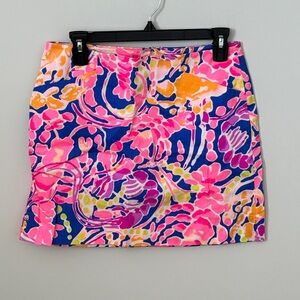 Lilly Pulitzer Pink and Blue Skort